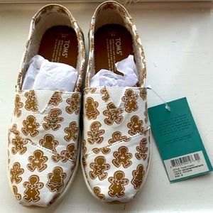 Toms Sugar-Frosted Ginger People Print flats